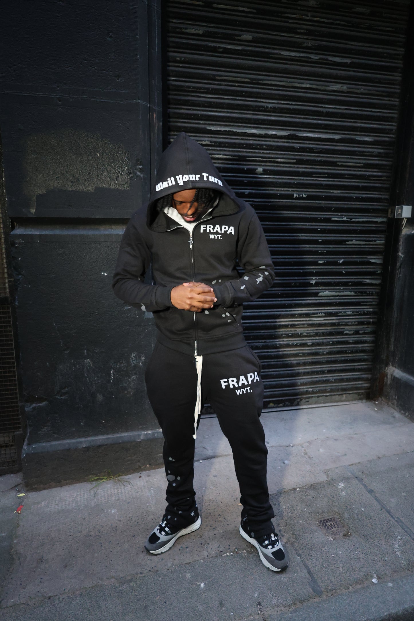 Grey Splatter X buttom