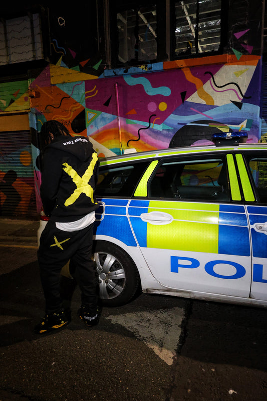 Yellow Splatter X Buttoms