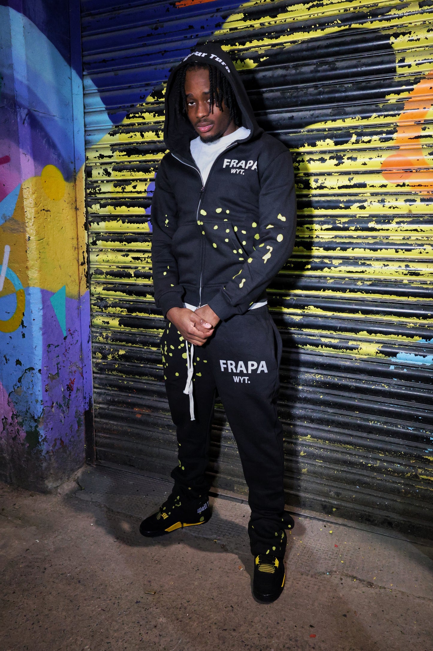 Yellow Splatter X Buttoms