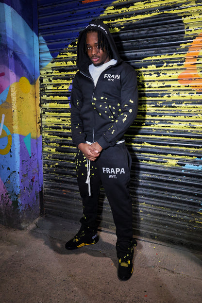 Yellow Splatter X Hoodie