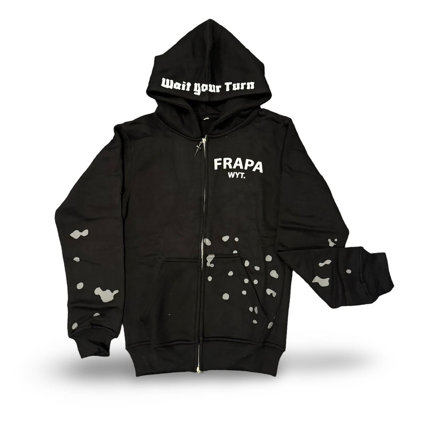 Grey Splatter X Hoodie