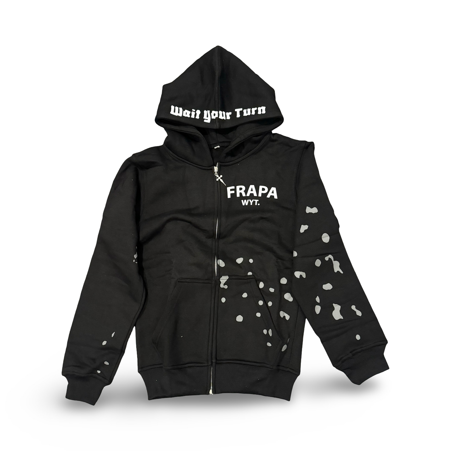 Grey Splatter X Hoodie
