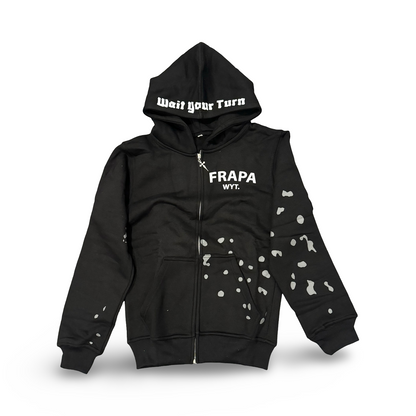 Grey Splatter X Hoodie